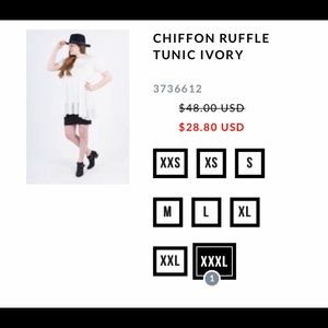 Chiffon Ruffle Tunic